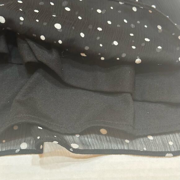 DKNY Toddler Girls Black Dot Blouse sz 3T Flutter Sleeve Blouse - Picture 7 of 7